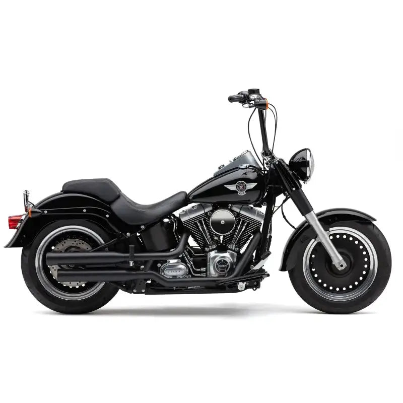 3" Nh Series Slip Ons Black Fat Boy/Dce 07 17 - COBRA