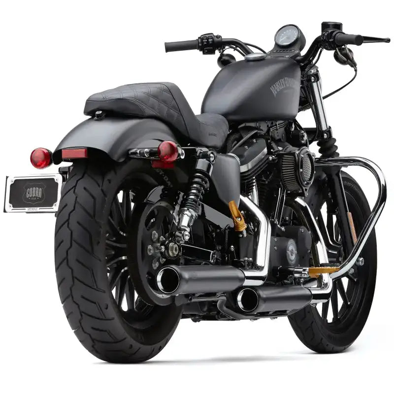 3" Nh Series Slip Ons Black Sportster 04 13 - COBRA
