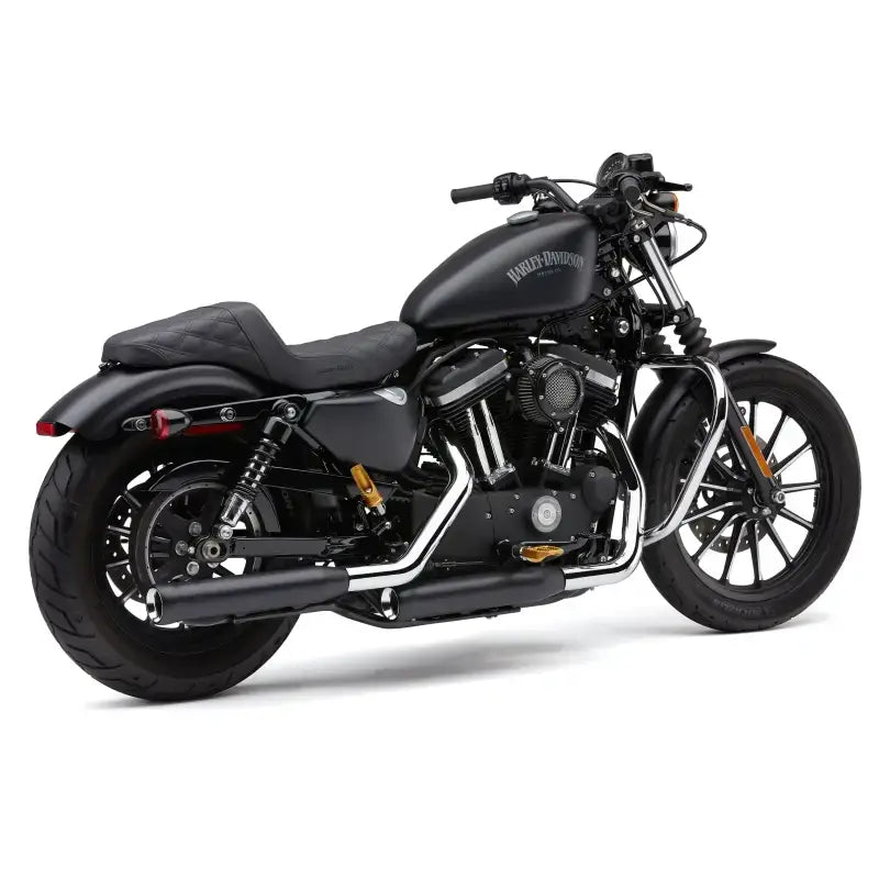 3" Nh Series Slip Ons Black Sportster 14 22 - COBRA