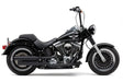 3" Nh Series Slip Ons Black Fat Boy/Dce 07 17 - COBRA