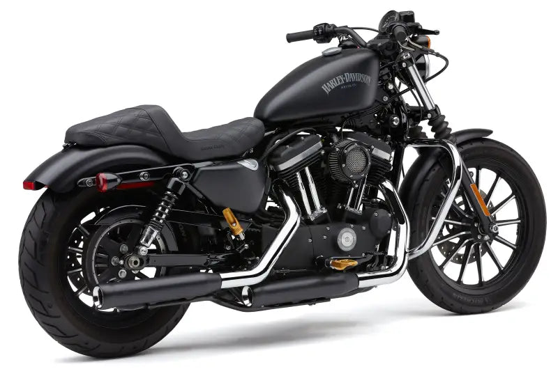 3" Nh Series Slip Ons Black Sportster 14 22 - COBRA