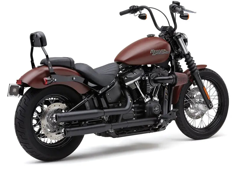 3" Nh Series Slip Ons Black Softail 18 22 - COBRA