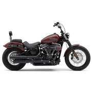3" Nh Series Slip Ons Black Softail 18 22 - COBRA