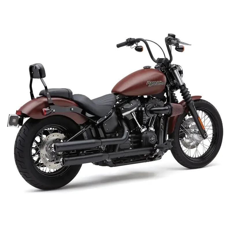 3" Nh Series Slip Ons Black Softail 18 22 - COBRA