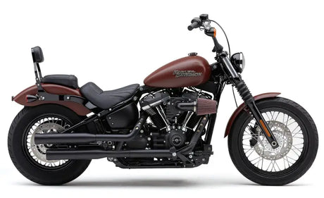 3" Nh Series Slip Ons Black Softail 18 22 - COBRA