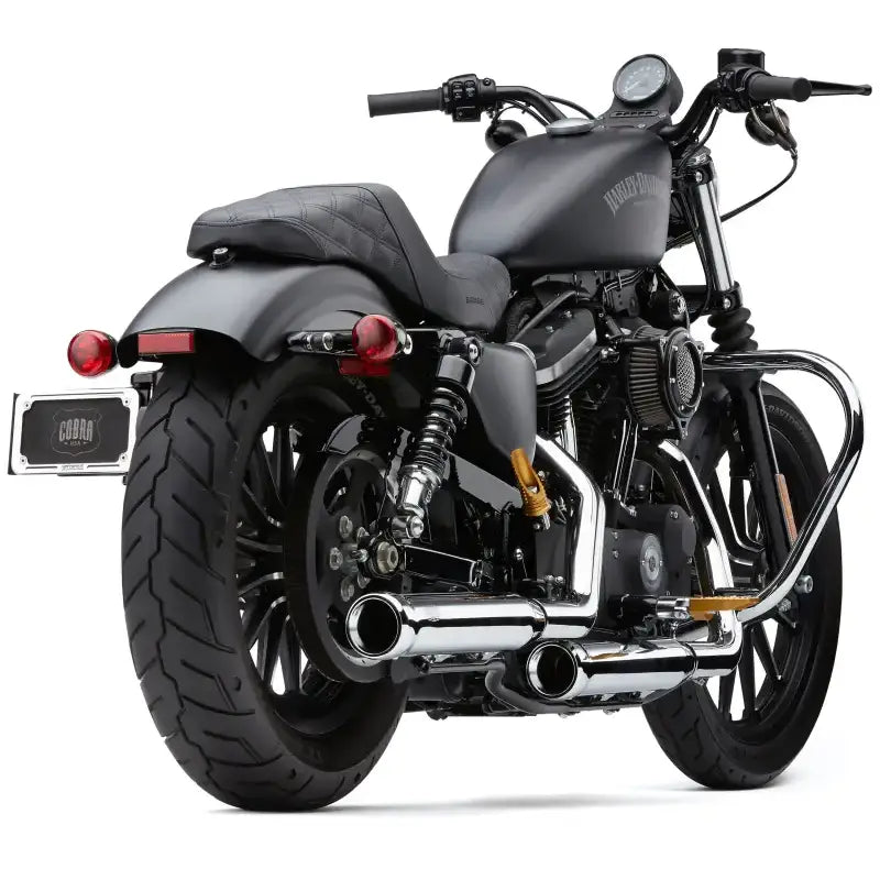 3" Nh Series Slip Ons Chrome Sportster 14 22 - COBRA