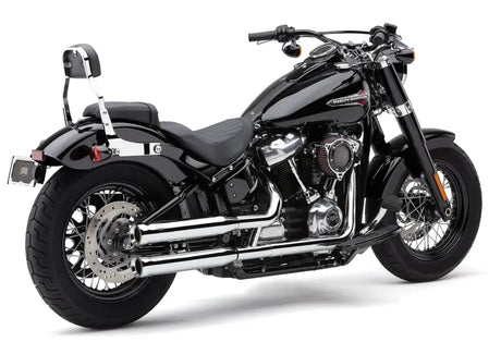 3" Nh Series Slip Ons Chrome Softail 18 22 - COBRA