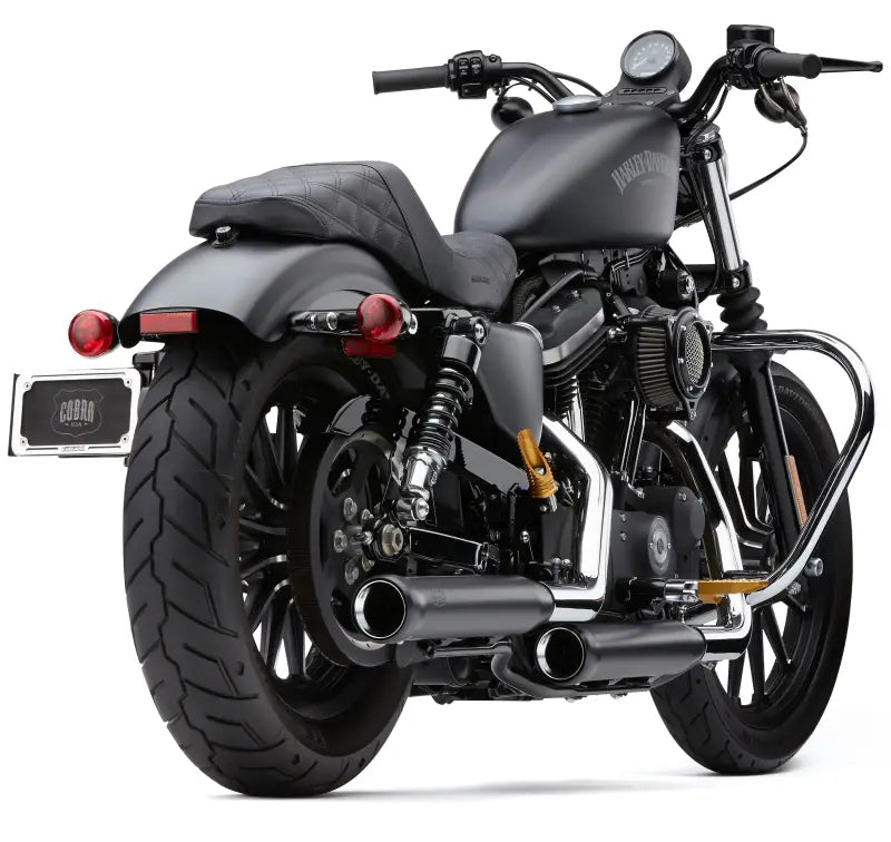 3" Nh Series Slip Ons Chrome Sportster 04 13 - COBRA