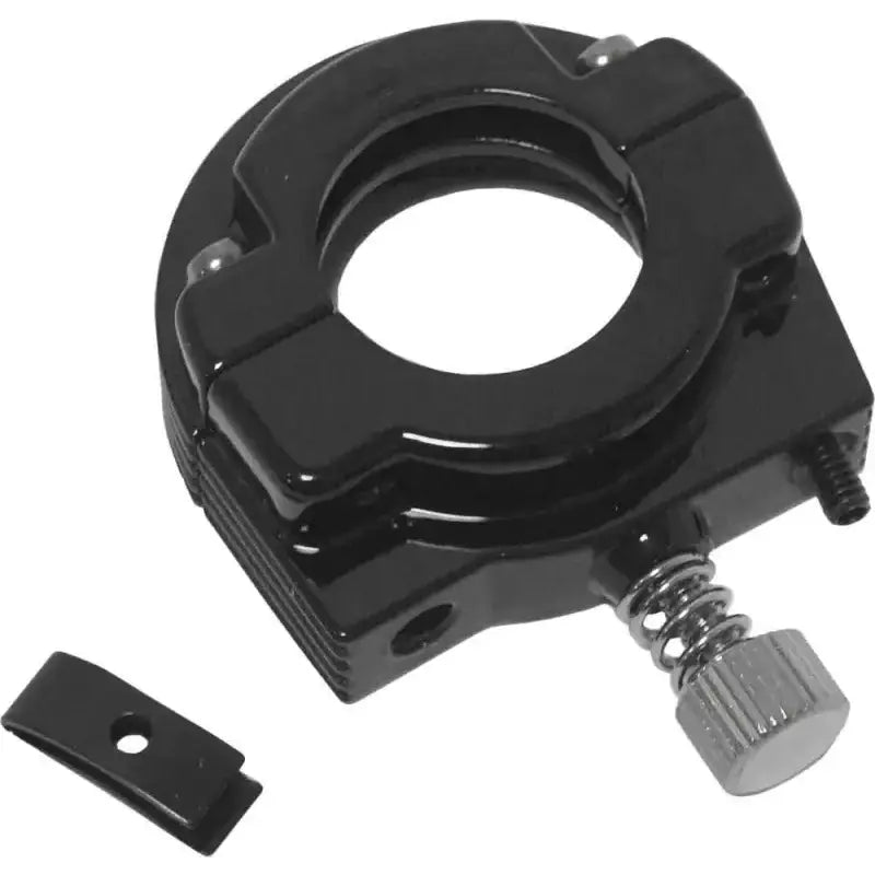 30-106GB Throttle Clamp Single Cable Gloss Black