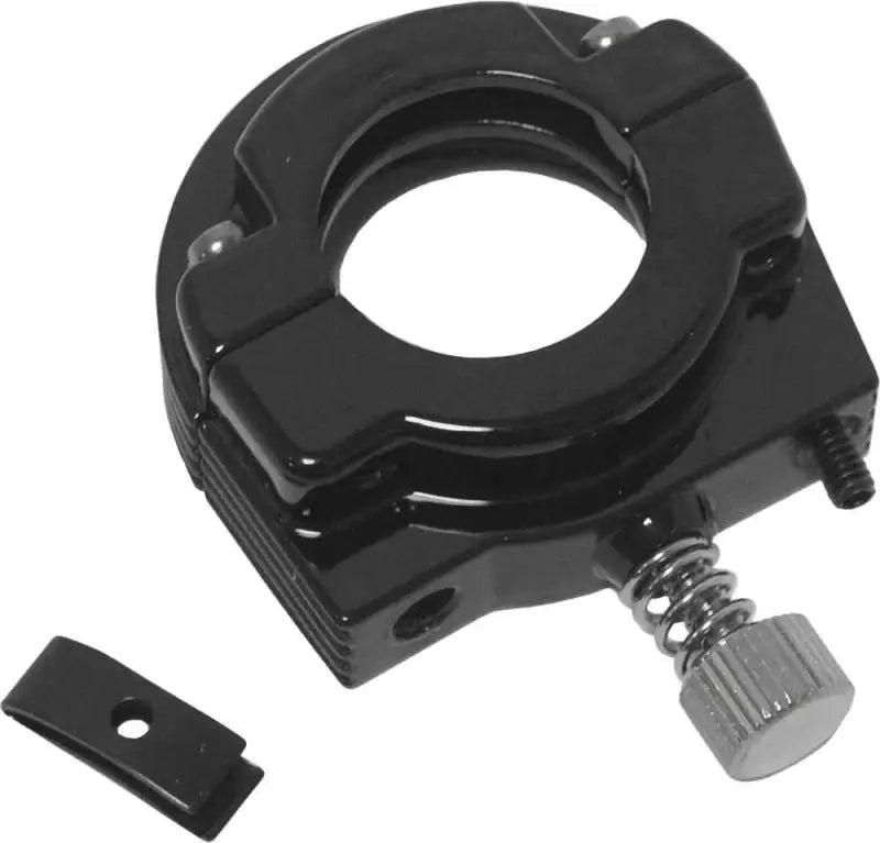 30-106GB Throttle Clamp Single Cable Gloss Black