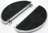 30-151 Floorboard Set Oval W/Usa Logo Flst 86 17 Flt 84 Up