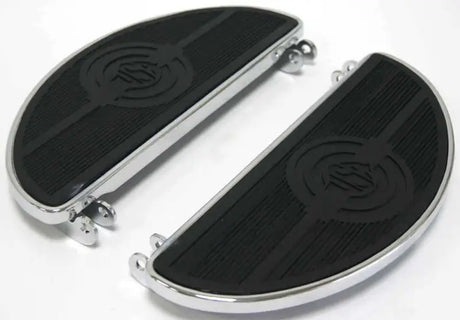 30-151 Floorboard Set Oval W/Usa Logo Flst 86 17 Flt 84 Up