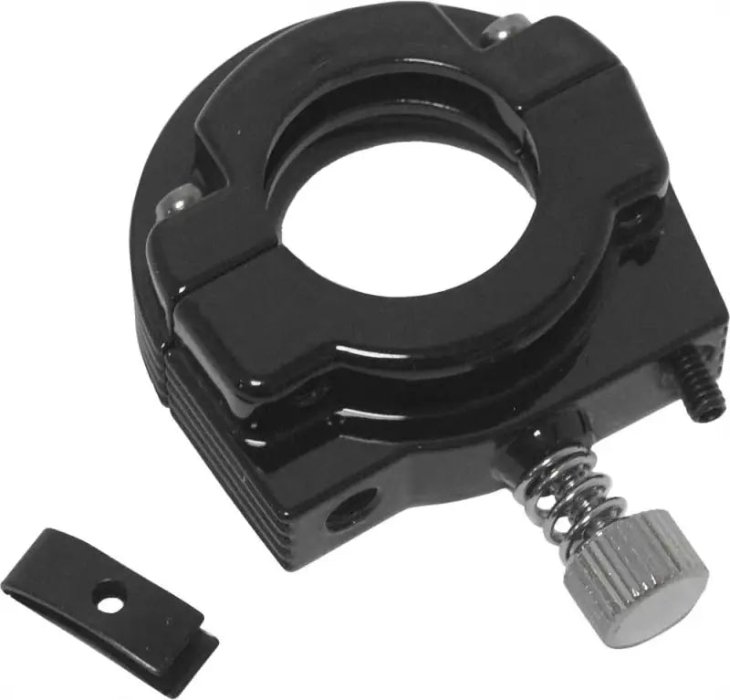 HARDDRIVE 30-665AB Throttle Clamp Dual Cable Gloss Black