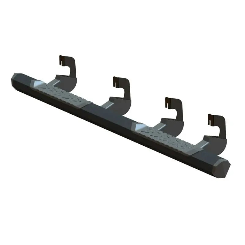 Black truck side step from Maxway Octa Series Nerf Bar for easy pickup access