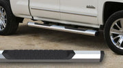 Silver and black Maxway Octa Series Step Bar for pickup trucks, octa series step