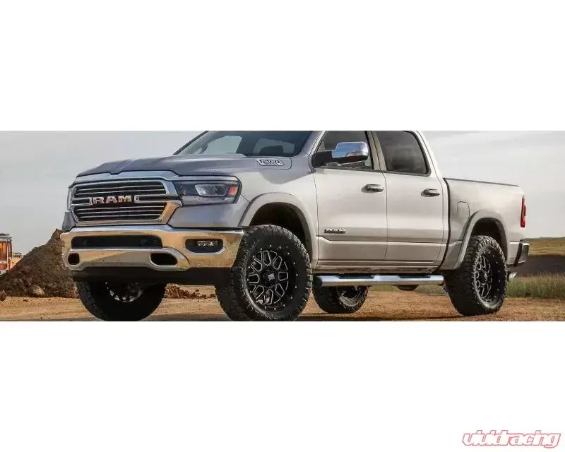 2019 Ram 3500 with Maxway Octa Series step bar, black wheels, gold accents