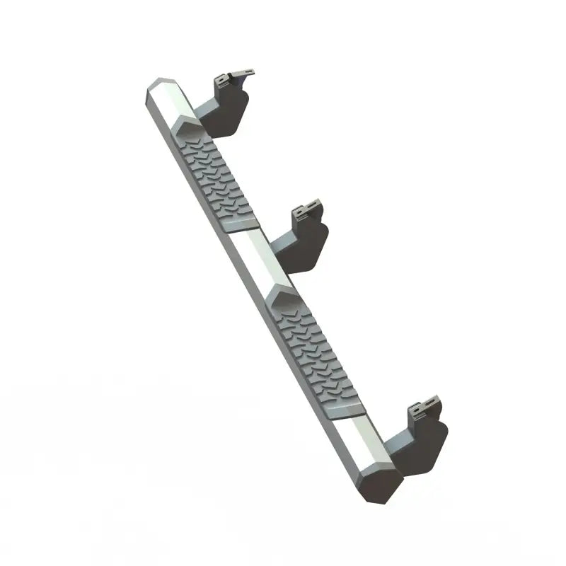 Silver and gray truck side step bar from Maxway Octa Series for easy access