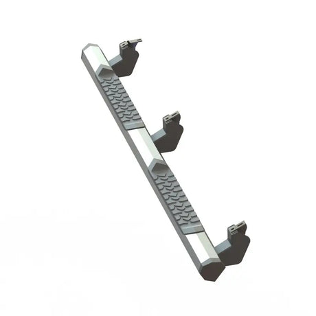 Silver and gray truck side step bar from Maxway Octa Series for easy access