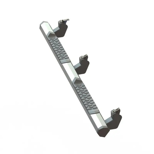 Silver and gray truck side step bar from Maxway Octa Series for easy access