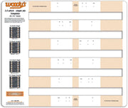 300S-TEMP Studding Template 3.0’’ Pitch Single Ply - 300S