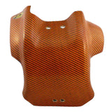 301093-ORG P3 Skid Plate Carbon Fiber Orange - Guards/Braces