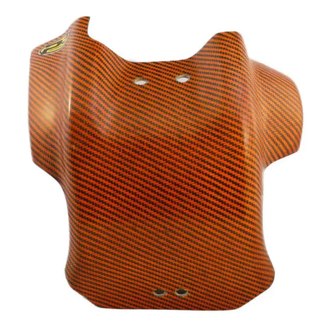 301093-ORG P3 Skid Plate Carbon Fiber Orange - Guards/Braces