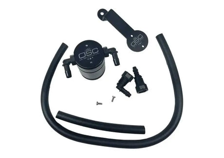 J&L 3013P-B J&L 05-10 Ford Mustang GT/Bullitt/Saleen Passenger Side Oil Separator 3.0 - Black Anodized