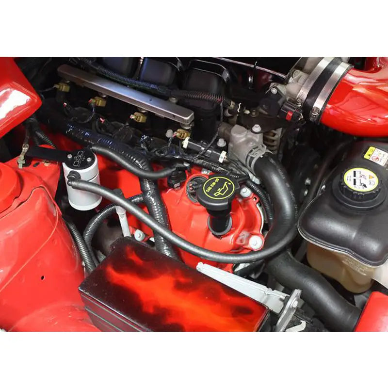 J&L 3013P-C 3013P-C J&L 05-10 Ford Mustang GT/Bullitt/Saleen Passenger Side Oil Separator 3.0 - Clear Anodized