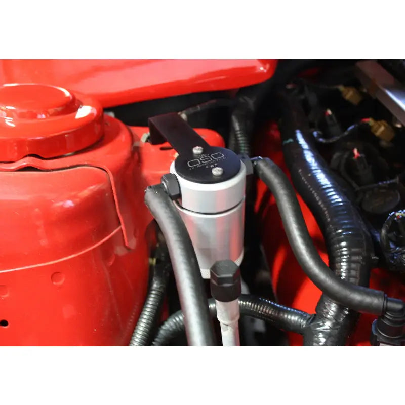 J&L 3013P-C 3013P-C J&L 05-10 Ford Mustang GT/Bullitt/Saleen Passenger Side Oil Separator 3.0 - Clear Anodized