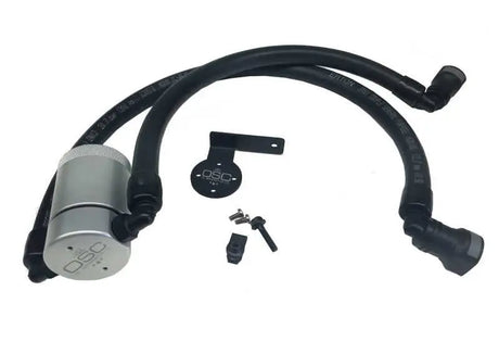J&L 3016D-C J&L 11-17 Ford F-150 5.0L / 11-14 Ford F-150 6.2L Driver Side Oil Separator 3.0 - Clear Anodized