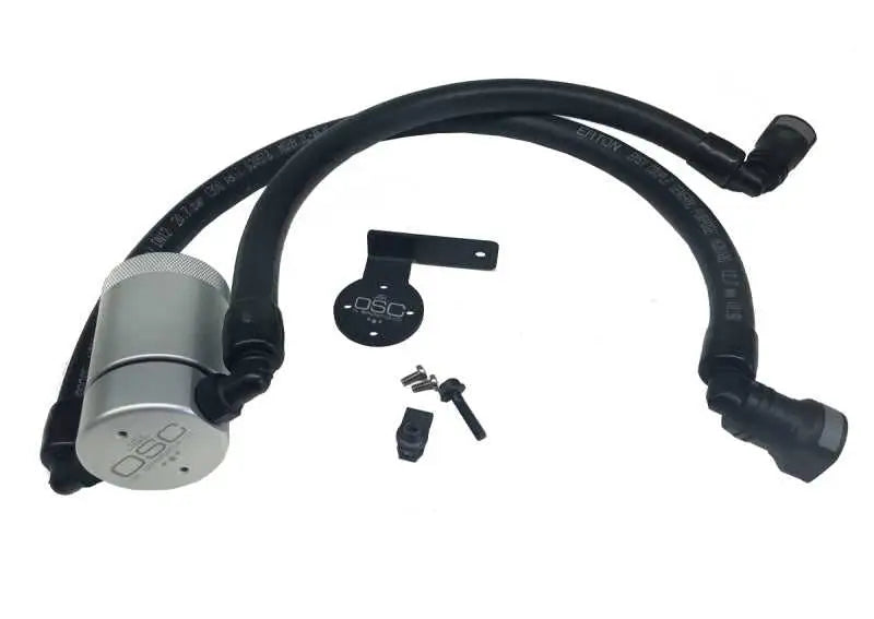 J&L 3016D-C J&L 11-17 Ford F-150 5.0L / 11-14 Ford F-150 6.2L Driver Side Oil Separator 3.0 - Clear Anodized