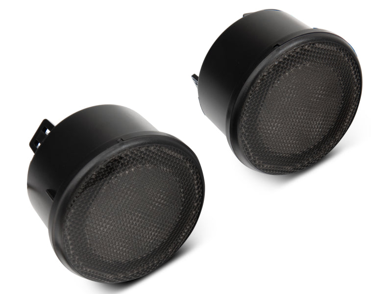 Raxiom J127017 Raxiom 07-18 Jeep Wrangler JK Axial Series LED Turn Signals w/ Halo (Smoked)