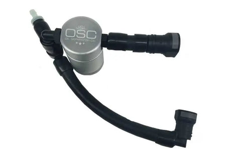 J&L 3020P-C J&L 11-17 Ford Mustang GT (w/Roush/VMP S/C) Passenger Side Oil Separator 3.0 - Clear Anodized