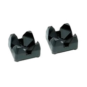 Two black rubber couplings for Weight Mate Black or Mate Black applications