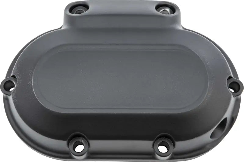 302227 Trans Side Cover Flat Black 6 Twin Cam 07 17 & Dyna 06