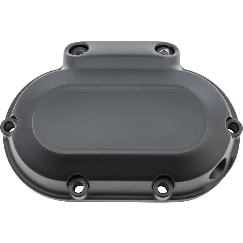 302227 Trans Side Cover Flat Black 6 Twin Cam 07 17 & Dyna 06