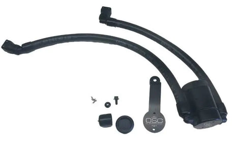 J&L 3024D-B J&L 18-19 Ford Mustang GT Driver Side Oil Separator 3.0 - Black Anodized