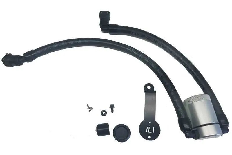 J&L 3024D-C J&L 18-19 Ford Mustang GT Driver Side Oil Separator 3.0 - Clear Anodized