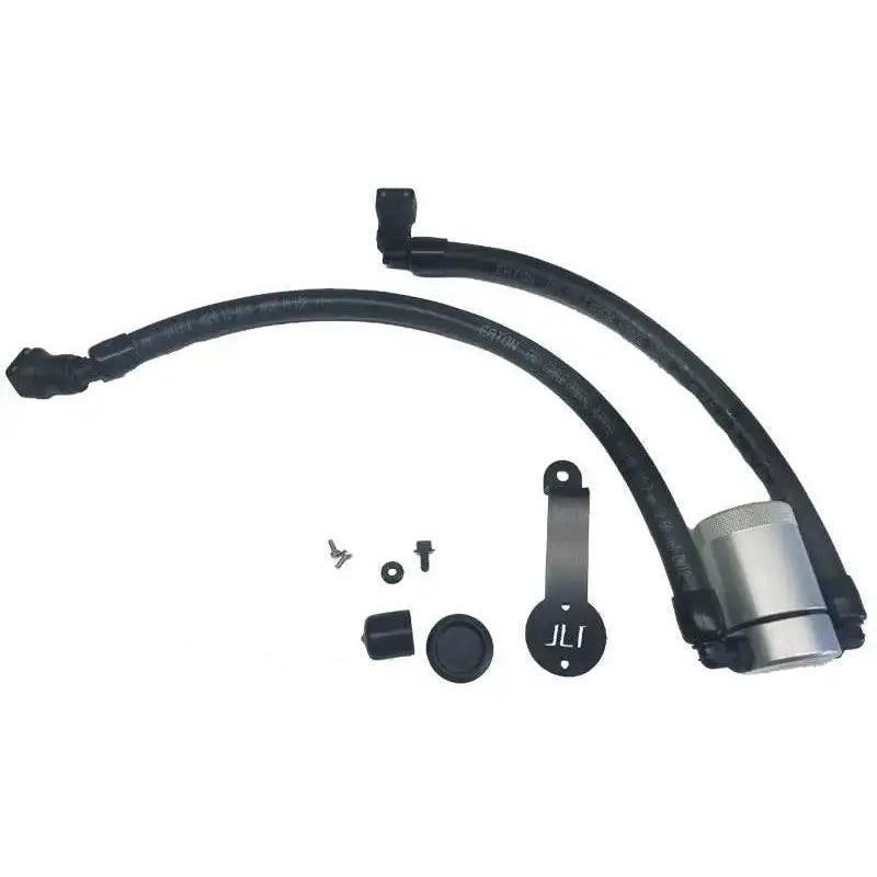 J&L 3024D-C J&L 18-19 Ford Mustang GT Driver Side Oil Separator 3.0 - Clear Anodized