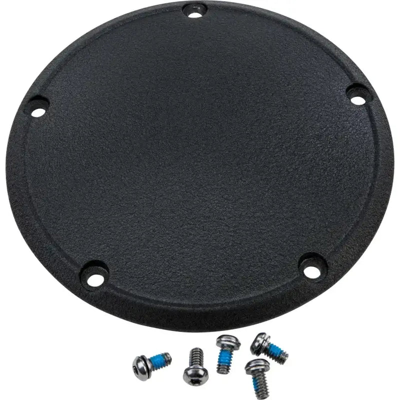 302701 5 Hole Derby Cover Wrinkle Blk Big Twin 99 16