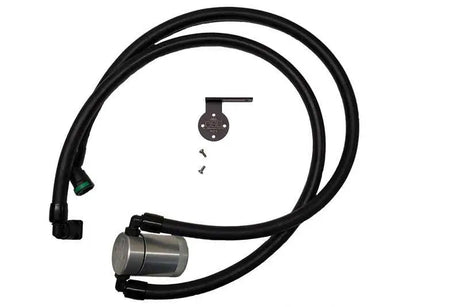 J&L 3028P-C J&L 2021 Ford F-150 3.5L Passenger Side Oil Separator 3.0 - Clear Anodized