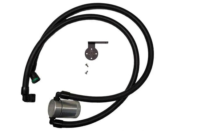 J&L 3028P-C J&L 2021 Ford F-150 3.5L Passenger Side Oil Separator 3.0 - Clear Anodized
