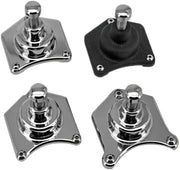 HARDDRIVE 302930 Billet Solenoid End Cover Chr `90 Up Big Twin Sportsters