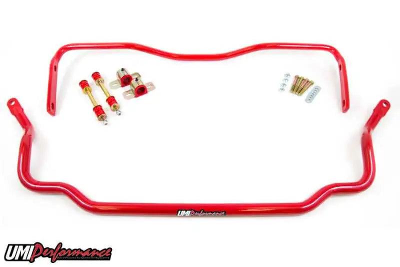 UMI Performance 303534-R UMI Performance 78-88 GM G-Body Solid Front & Rear Sway Bar Kit