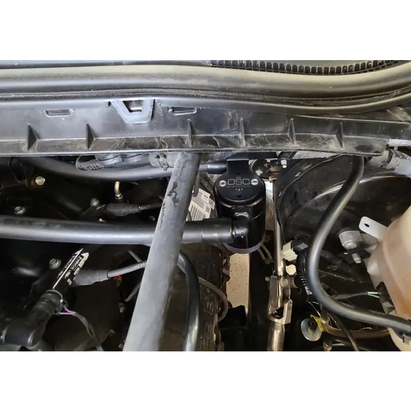 J&L 3042P-B 3042P-B J&L 17-20 Ford F-250 6.2L/7.3L Passenger Side Oil Separator 3.0 - Black Anodized