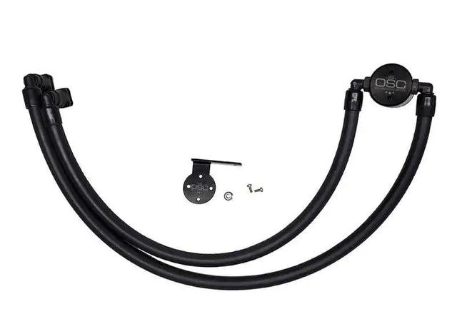 J&L 3042P-B J&L 17-20 Ford F-250 6.2L/7.3L Passenger Side Oil Separator 3.0 - Black Anodized