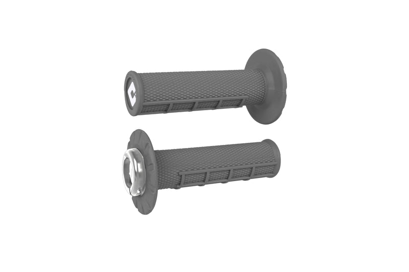 J33HWH-S Odi ATV Half Waffle V2.1 Grip Graphite/Silver