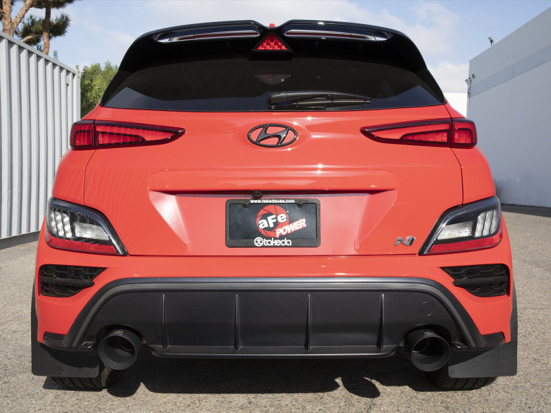 aFe 49-37033-B aFe 22-23 Hyundai Kona N L4 2.0L(t) Takeda 3in 304 SS Cat-Back Exhaust System w/ Black Tips