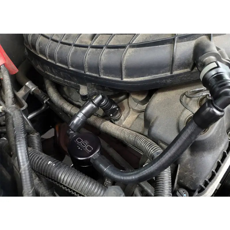 J&L 3050P-B 3050P-B J&L 11-17 Ford Mustang V6 Passenger Side Oil Separator 3.0 V2 - Black Anodized