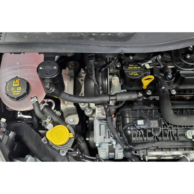J&L 3053P-B 3053P-B J&L 16-19 Ford Escape 1.5L EcoBoost Passenger Side Oil Separator 3.0 - Black Anodized